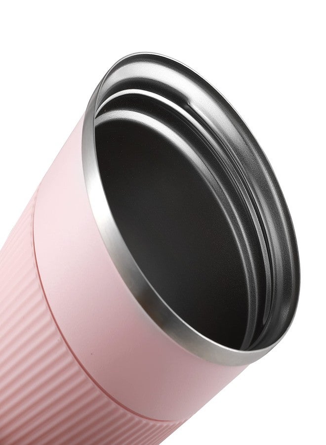 ZOKIXTO New Stainless Steel Vacuum Insulated Travel Tea and Coffee Mug -Insulated Cup for Hot & Cold Drinks, Travel Thermos Flask with Lid. (Pink, 510 Ml) - Image 5